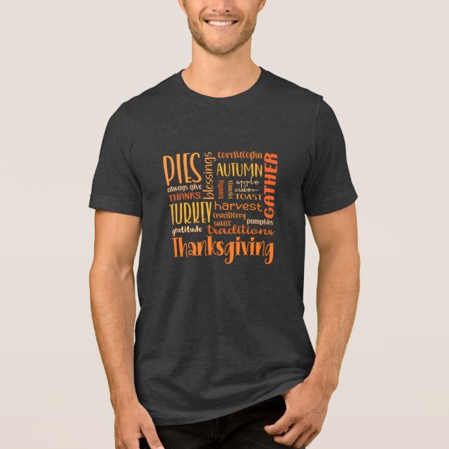 T-shirt En Tri-matière T-shirt Homme Thanksgiving traditionnel (Recto)