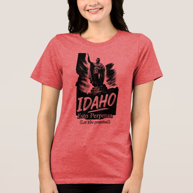 T-shirt En Tri-matière T-shirt Idaho "Esto Perpetua"... (Recto)