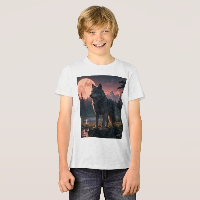 T-shirt En Tri-matière T-shirt loup de rêve (Recto plein)