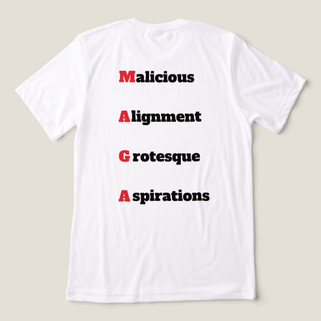 T-shirt En Tri-matière T-shirt MAGA 5 (Design Verso)