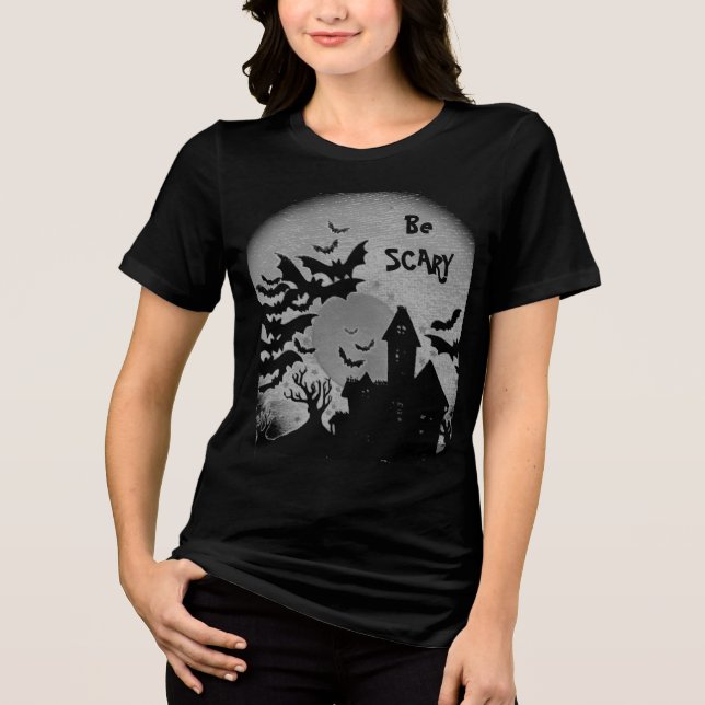 T-shirt En Tri-matière T-Shirt Maison Hantée De Scary Br (Recto)