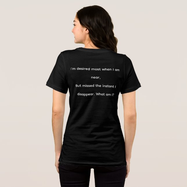 T-shirt En Tri-matière t-shirt noir pour femmes (Verso intégral)