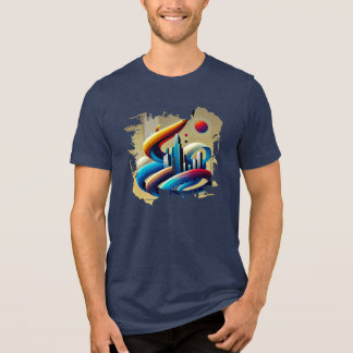 T-shirt En Tri-matière T-shirt numérique - Graffiti urbain