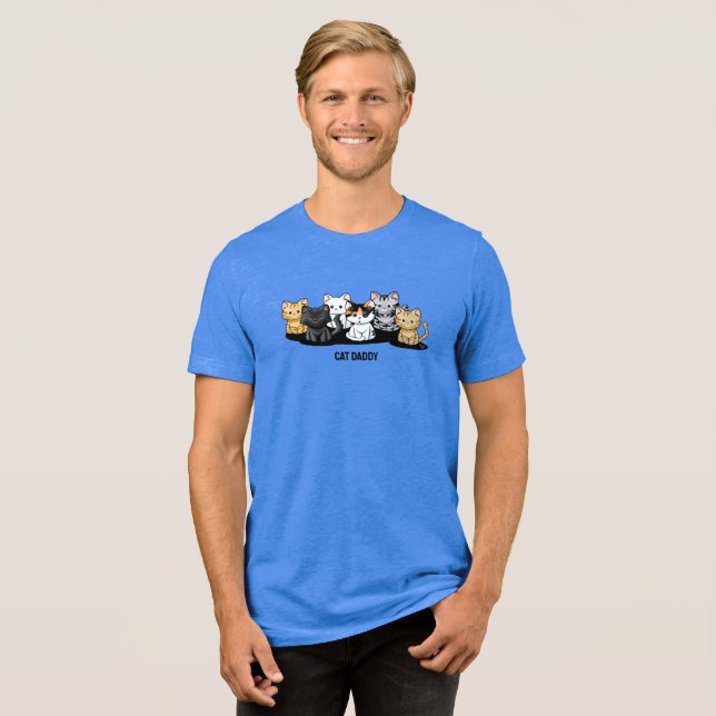 T-shirt En Tri-matière T-shirt papa chat (Recto plein)