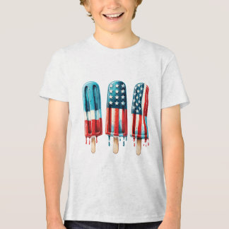 T-shirt En Tri-matière T-shirt Patriotic Popsicles