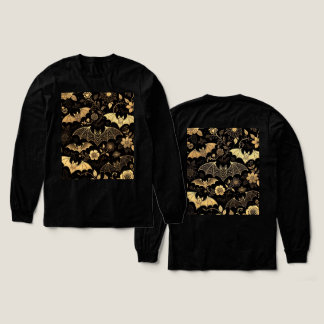 T-shirt En Tri-matière t-shirt pattern with golden bats