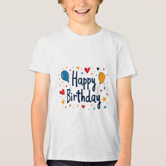 T-shirt En Tri-matière t-shirt pour la fête (Recto)
