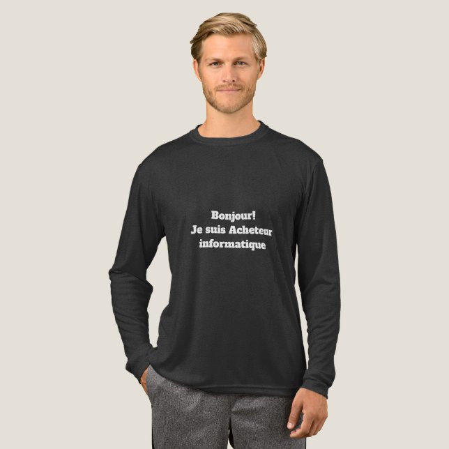 T-shirt En Tri-matière T-Shirt pour l'Acheteur informatique (Recto complet)