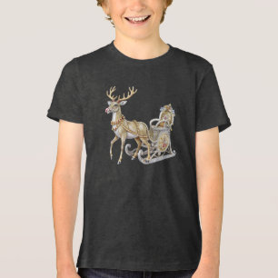 T-shirt En Tri-matière T-shirt Reindeer Sleigh Boys