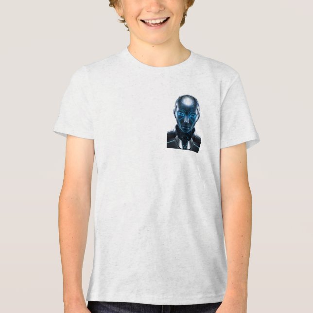 T-shirt En Tri-matière "T-shirt robotique futuriste Cyber IA - Sci-F (Recto)
