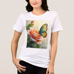 T-shirt En Tri-matière T-shirt Rose papillon