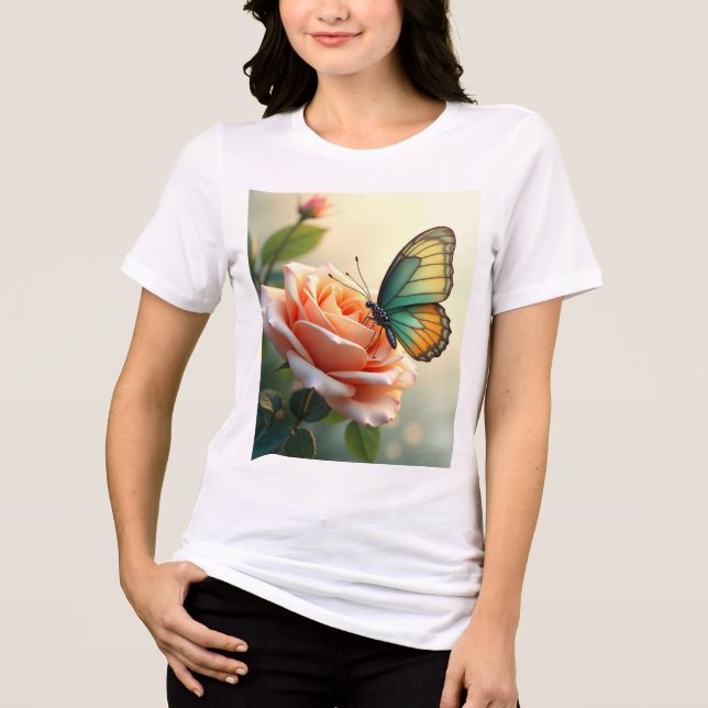 T-shirt En Tri-matière T-shirt Rose papillon (Recto)