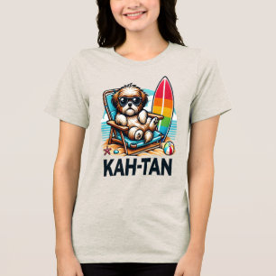T-shirt En Tri-matière T-shirt Surfer Shih Tzu