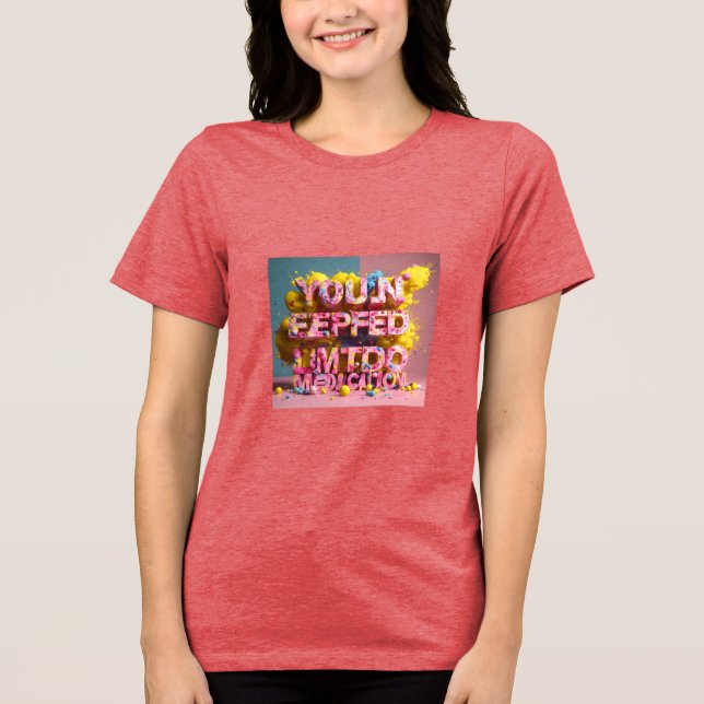 T-shirt En Tri-matière T-shirt typographie" (Recto)