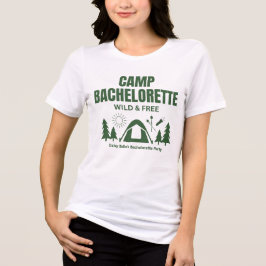 T-shirt En Tri-matière T-shirt vert du camp Bachelorette