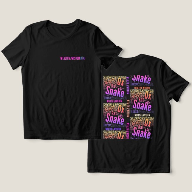 T-shirt En Tri-matière T-Shirt Wealth and Wisdom (Design Recto & Verso)