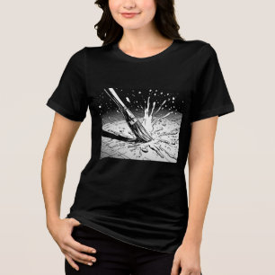 T-shirt En Tri-matière Tache de peinture au pinceau de style graphique no