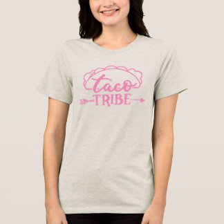 T-shirt En Tri-matière Taco Tribe Citation de Fête de Bachelorette