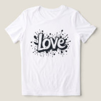 Tag d'amour monochrome