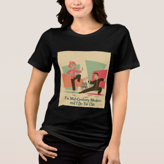 T-shirt En Tri-matière Tai Chi Moderne du Milieu du Siècle