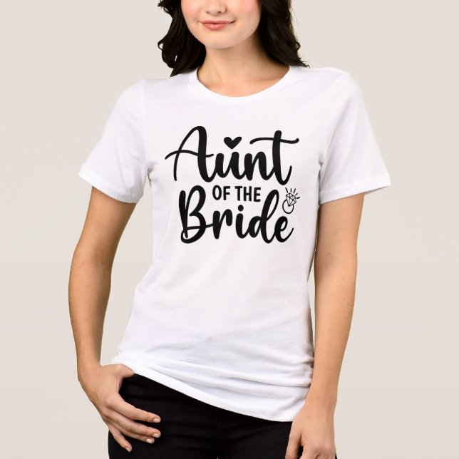 T-shirt En Tri-matière Tante de la mariée (Recto)