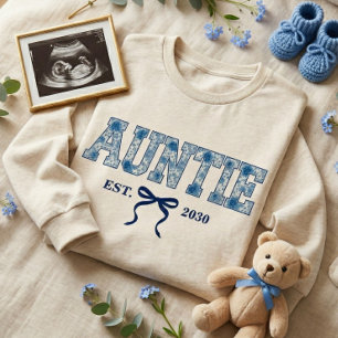 T-shirt En Tri-matière Tante Floral Lettre Universitaire Coquette Nœud Pe