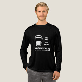 T-shirt En Tri-matière Techniquement, le verre est complètement plein drô