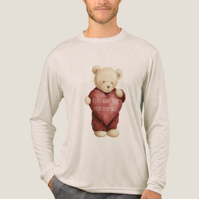 T-shirt En Tri-matière Teddy Bear Red Heart (Recto)