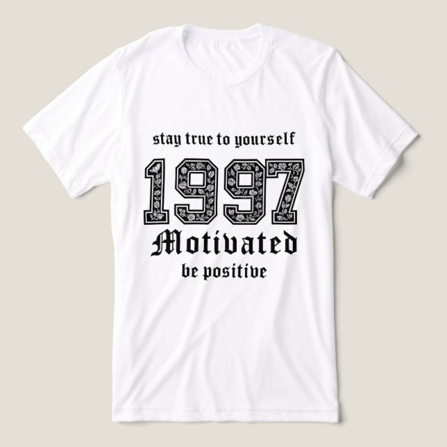 T-shirt En Tri-matière Tee graphique motivationnelle - Restez fidèle à vo (Design Recto)