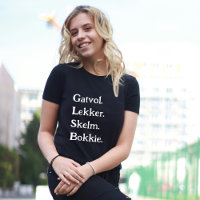 Tee-shirt d'attitude afrikaans