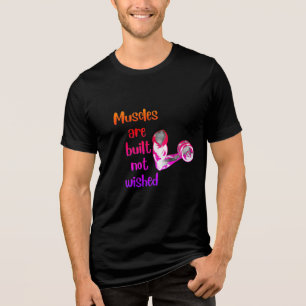 T-shirt En Tri-matière Tee - shirt d'entraînement de gym motivationnel
