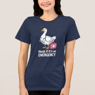 T-shirt En Tri-matière Tee-shirt Honk If Emergency Goose