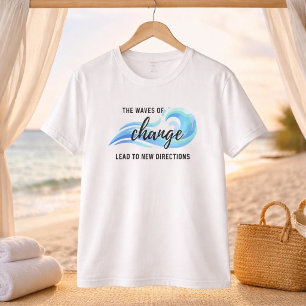 T-shirt En Tri-matière Tee-shirt Inspirant Vagues de Changement
