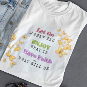T-shirt En Tri-matière Tee-shirt Motivation Lâcher Prise, Profiter, Avoir