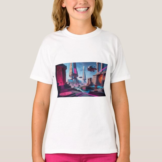 T-shirt En Tri-matière 🔱 temps anciens : des décors intemporels pour la  (Devant)