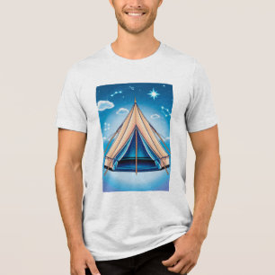 T-shirt En Tri-matière tente éclairée la nuit