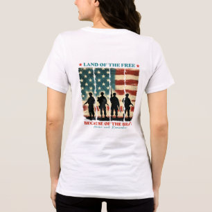 T-shirt En Tri-matière Terre des Libres à cause des Braves