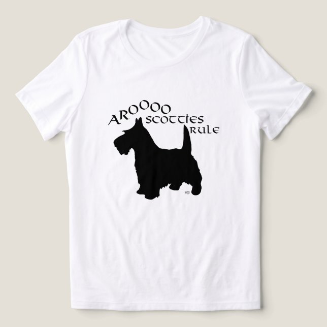 T-shirt En Tri-matière Terrier écossais (Design Recto)