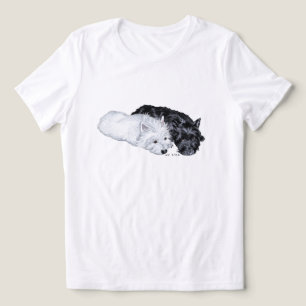 T-shirt En Tri-matière Térrier écossais avec Westie