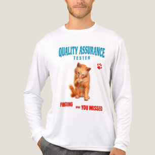 T-shirt En Tri-matière Testeur QA Humour de chat