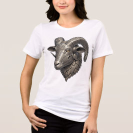 T-shirt En Tri-matière Tête de bélier en argent celtique puissant avec mo