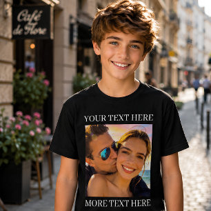 T-shirt En Tri-matière Texte personnalisé et photo