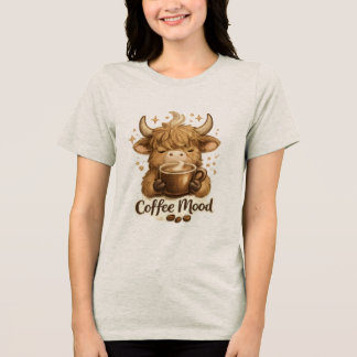 T-shirt En Tri-matière Thé de vache d'humeur de café
