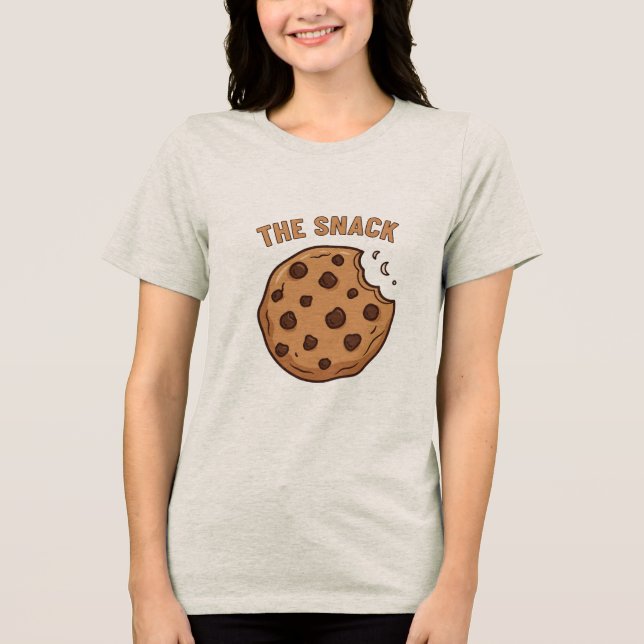 T-shirt En Tri-matière The Snack Chocolate Chip Cookie Matching Couple (Recto)