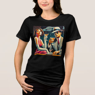 T-shirt En Tri-matière Thème Gangster Martini de l'ère spatiale Las Vegas