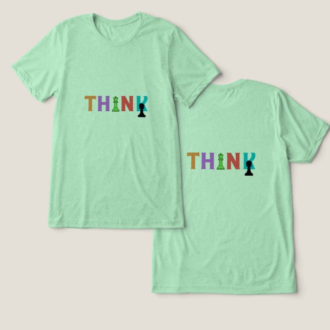 T-shirt En Tri-matière #ThinkT-Shirt (Design Recto & Verso)