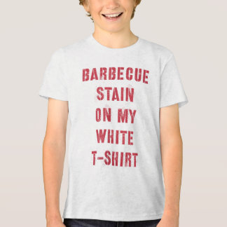 T-shirt En Tri-matière Tige Barbecue Sur Mon Blanc _2