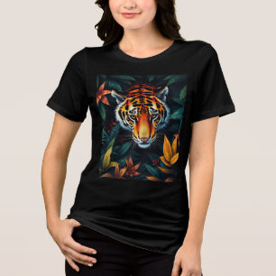 T-shirt En Tri-matière « Tigre à Moi » – Portrait de Tigre Coloré