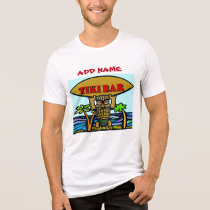 T-shirt En Tri-matière Tiki Bar Sign, ajouter un nom