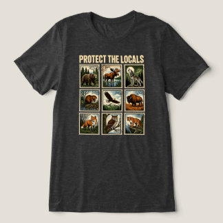 T-shirt En Tri-matière Timbres Protéger les locaux